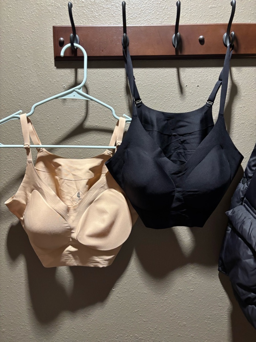 Seamless Everyday Bralette Duo in Black and Nude